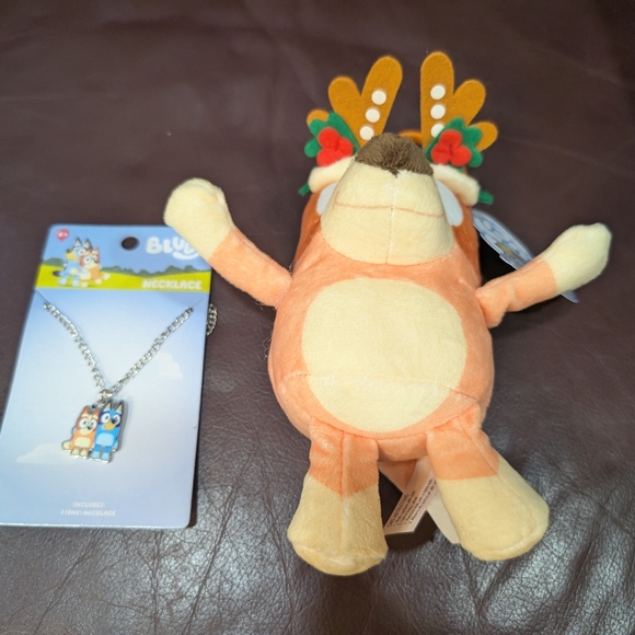 Bluey plush keychain with necklace - Picture 3 of 8